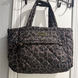Marc Jacobs Black and Brown Quilted Tote
